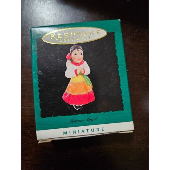 Vintage 1996 JOYOUS ANGEL - Hallmark Keepsake Miniature Ornament - Picture 1 of 1